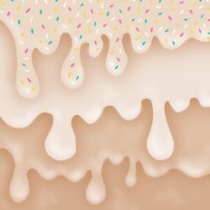 Butterscotch Ice Cream Sprinkles Background