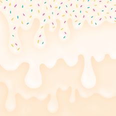 Vanilla Cream Ice Cream Sprinkles Background