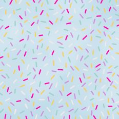 Blue Sprinkles Hand Drawn Background Pattern