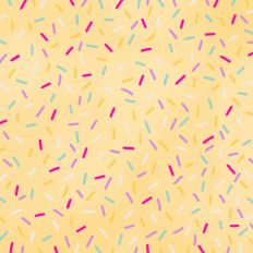 Yellow Sprinkles Hand Drawn Background Pattern