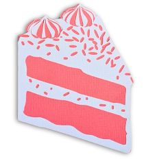 Cake Slice Card 3D SVG Template for Craft Cutters