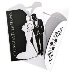 Elegant Wedding Card SVG Invitation for Cutting Machines