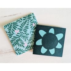 square flower card and envelope
