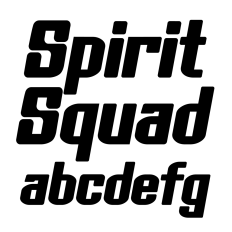 BFC Spirit Squad Sports Cheer Varsity Font