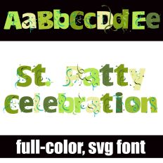 St. Patty Celebration Color Font