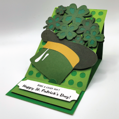 St. Patrick's Day Easel Card with Clovers