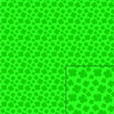 St. Patrick's Day Green Shamrocks Printable Pattern