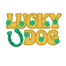 Lucky Dog – Cute St. Patrick’s Day Pet Cut File 