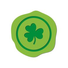 St. Patrick's clover wax seal