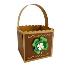 St. Patrick's Day Treat Basket - 3D Paper Craft for Silhouette Studio