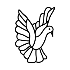 Dove Stained Glass Outline - Perfect for Vinyl!