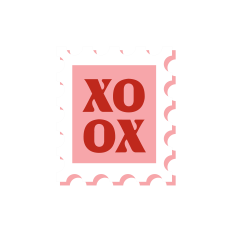Stamp with XOXO Hugs and Kisses