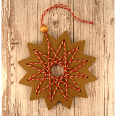 Star 12 Point Lacing Ornament