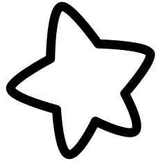 Cartoon Star Outline