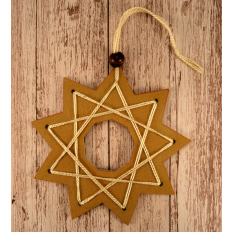 Star 9 Point Lacing Ornament
