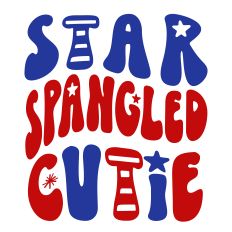 Star Spangled Cutie Patriotic Design