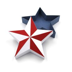 Patriotic Star Box