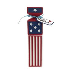 Stars and Stripes Confetti Lid Box