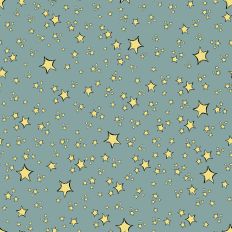 teal with yellow stars printable background