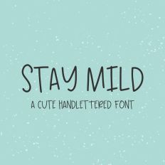 Stay Mild Cute Sans Font