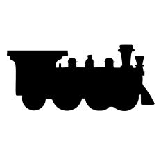 Steam Engine Train Silhouette