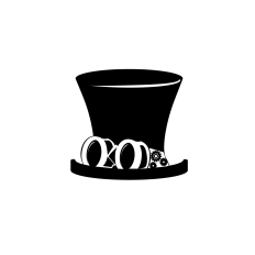 Steampunk Hat with Googles cut file SVG