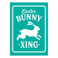 Easter Bunny Xing Stencil