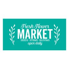 Fresh Flower Market Stencil