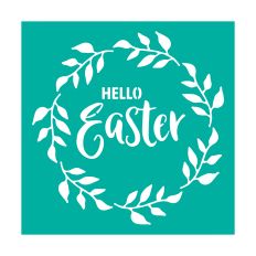 Hello Easter Wreath Stencil