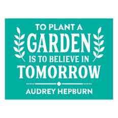 Plant A Garden Stencil