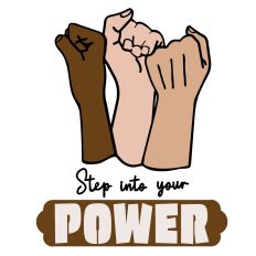 Motivational Layered Cut File for Paper or Vinyl Step Into Your Power
