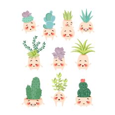 Silly Succulents Stickers