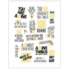 STICKER SHEET 2 CORN AND MAZE PUNS AFFIRMATIONS