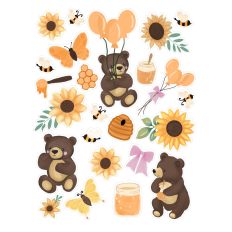 Bear and Honey Stickers