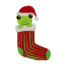 Frog in Stocking