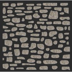 Stone wall stencil