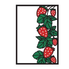 Strawberries layered card