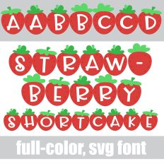 Strawberry Shortcake Color Font