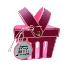 Strawberry Fruit Basket with printable tag