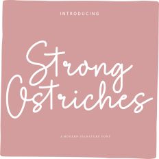 Strong Ostriches Font