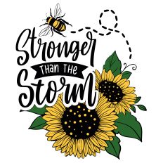 Stronger than the storm SVG Quote