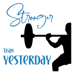 Stronger Than Yesterday Male SVG for Cricut and Silhouette