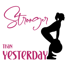 Stronger Than Yesterday Female SVG for Cricut and Silhouette