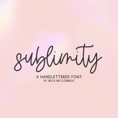 Sublimity Script Font