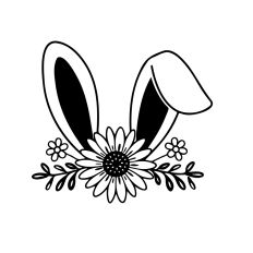 Bunny ears and Sunflower