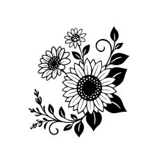 Sunflower Corner Frame
