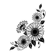 Sunflower Corner Frame