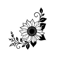 Sunflower Corner Frame