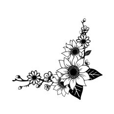 Sunflower Corner Frame