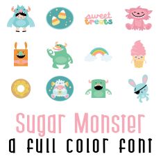 Sugar Monster Full Color Font
